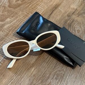 Quay Australia Cream Sunglasses